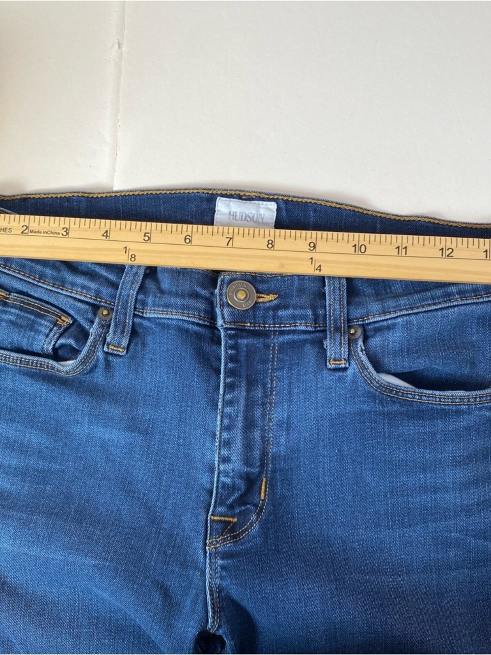 Hudson Women's NICO Midrise Super Skinny Jeans Dark Wash Size 28 - Picture 10 of 12
